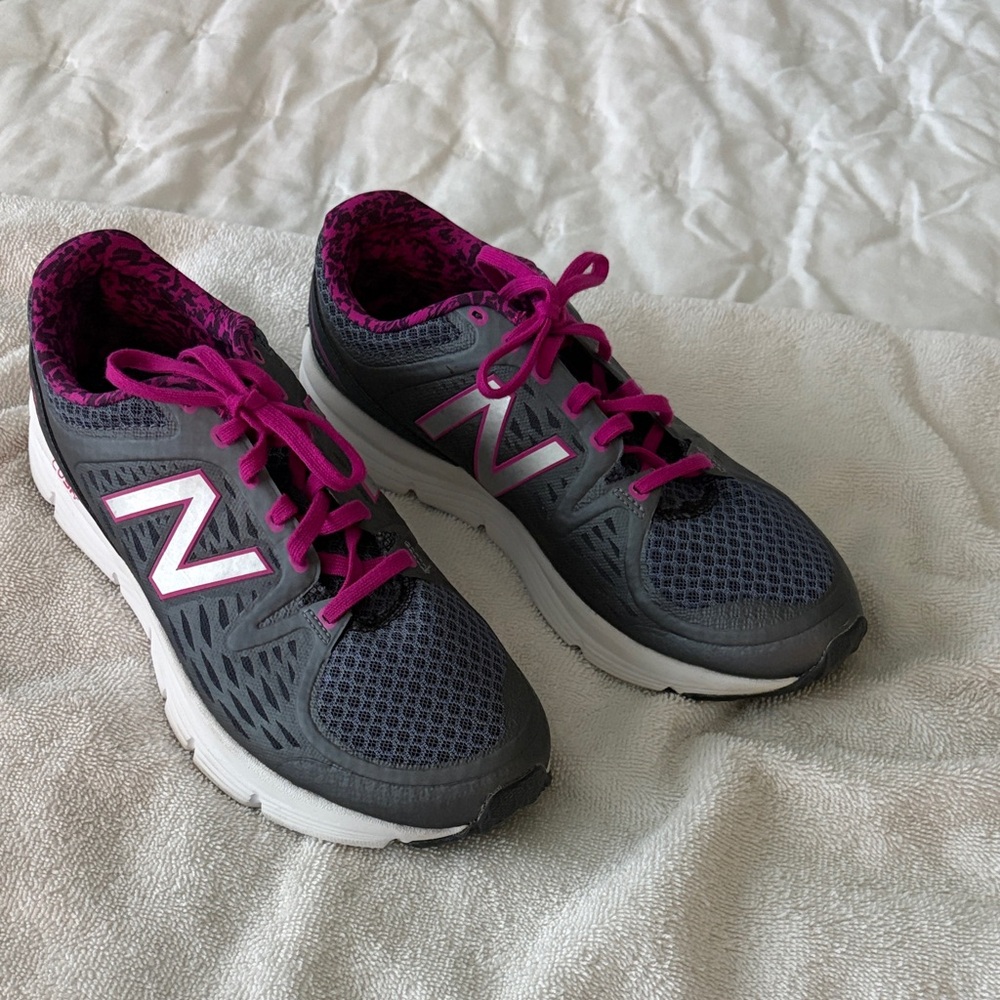 New Balance Charcoal and Magenta Running Shoes